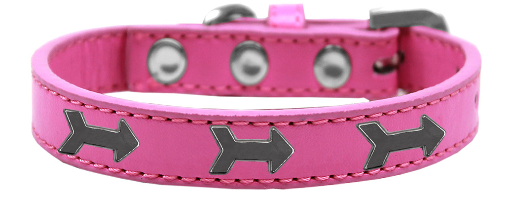 Arrows Widget Dog Collar Bright Pink Size 10
